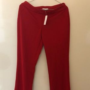 NY&C bootcut red ponte pant